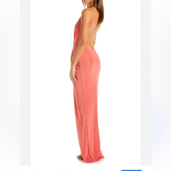Katie May Pixie Gown dress Nectarine
Coral Backless Dress maxi stretch Revolve S - Picture 2 of 9